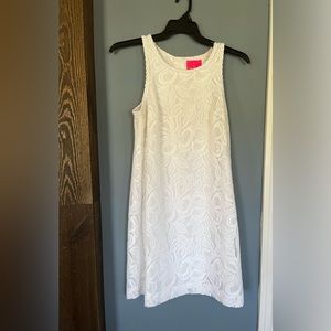 White Lace Lilly Pulitzer Shift Dress